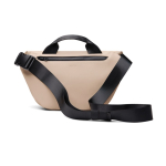 Sac bandoulière urbain en matériau recyclé avec sangle ajustable couleur ivoire deuxième vue