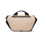 Sac bandoulière urbain en matériau recyclé avec sangle ajustable couleur ivoire troisième vue