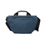 Sac bandoulière urbain en matériau recyclé avec sangle ajustable couleur bleu marine deuxième vue