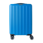Valise rigide à 8 roues pivotantes avec plaque personnalisable couleur bleu première vue