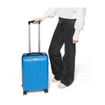 Valise rigide à 8 roues pivotantes avec plaque personnalisable troisième vue