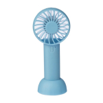 Ventilateur à main électrique 3 vitesses avec base amovible couleur bleu ciel première vue