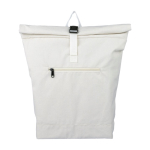 Sac à dos enroulable polylcotton recyclé pour ordinateur portable 15'' couleur beige première vue