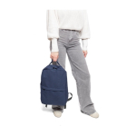 Sac à dos classique en polylcotton recyclé pour ordinateur 15'' troisième vue