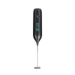 Mousseur électrique rechargeable grande vitesse couleur noir avec zone d'impression