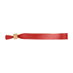 Bracelet coloré pour événements RPET avec fermeture bambou couleur rouge première vue