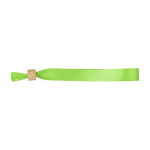 Bracelet coloré pour événements RPET avec fermeture bambou couleur vert clair première vue