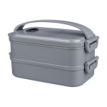 Boîte à lunch en PP recyclé 2 étages à couvercle hermétique 800ml première vue