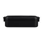 Boîte à lunch en plastique micro-ondable avec fermeture 800ml couleur noir première vue