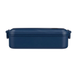 Boîte à lunch en plastique micro-ondable avec fermeture 800ml couleur bleu première vue