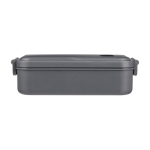 Boîte à lunch en plastique micro-ondable avec fermeture 800ml couleur gris première vue