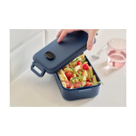 Boîte à lunch en plastique micro-ondable avec fermeture 800ml sixième vue