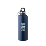 Bouteille isotherme double paroi en acier inoxydable 500ml couleur bleu avec zone d'impression