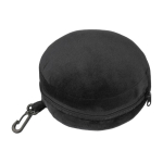 Kit de voyage avec coussin et masque en coton et polyester couleur noir première vue