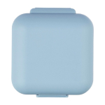 Pilulier en plastique avec 5 compartiments individuels couleur bleu ciel première vue