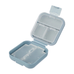 Pilulier en plastique avec 5 compartiments individuels deuxième vue