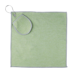 Serviette RPET spéciale golf avec poche pour balle couleur vert clair première vue