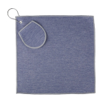 Serviette RPET spéciale golf avec poche pour balle couleur bleu ultramarine première vue