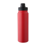 Bouteille inox double paroi avec support téléphone 800ml couleur rouge première vue