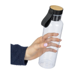 Gourde RPET avec détail bambou et sangle de bouchon 750ml deuxième vue