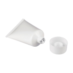 Crème solaire SPF30 parfum vanille dans tube blanc quatrième vue