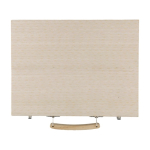 Coffret en bois avec poignée de transport et 66 pièces à colorier première vue