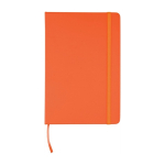 Carnet à couverture rigide RPET avec feuilles lignées A5 assorties couleur orange première vue