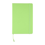 Carnet à couverture rigide RPET avec feuilles lignées A5 assorties couleur vert clair première vue