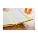 Carnet à couverture rigide RPET avec feuilles lignées A5 assorties sixième vue