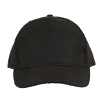 Casquette en polyester avec trous d’aération à l’arrière couleur noir première vue