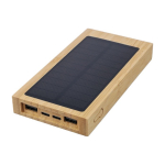 Batterie externe solaire en bambou avec indicateur lumineux 10.000 mAh première vue