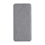Batterie externe rectangulaire en plastique recyclé et RPET 10.000 mAh couleur blanc première vue