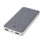 Batterie externe rectangulaire en plastique recyclé et RPET 10.000 mAh première vue