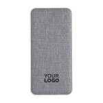 Batterie externe rectangulaire en plastique recyclé et RPET 10.000 mAh deuxième vue
