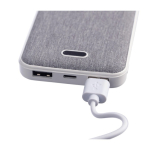 Batterie externe rectangulaire en plastique recyclé et RPET 10.000 mAh quatrième vue