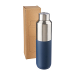Gourde en acier inoxydable recyclé avec bouchon argenté 600ml septième vue