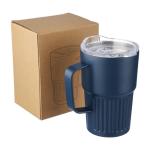 Tasse à emporter en acier inoxydable recyclé avec anse 450ml onzième vue