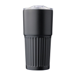 Gobelet en acier inoxydable recyclé avec fermeture coulissante 500ml couleur noir première vue