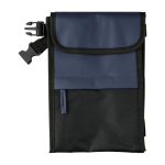 Sac isotherme en polyester et PU imperméable avec 3 compartiments couleur bleu première vue