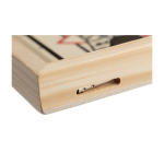 Hockey de table rapide en bois avec 10 pions ronds cinquième vue