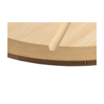 Planche à pizza en bambou avec guides de découpe, coupeur et spatule sixième vue