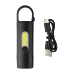 Lampe de poche avec 3 modes d'éclairage et mousqueton cinquième vue
