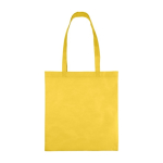 Sac en tissu non tissé recyclé avec anses thermosoudées 80 g/m² couleur jaune première vue