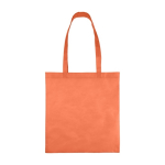 Sac en tissu non tissé recyclé avec anses thermosoudées 80 g/m² couleur orange première vue