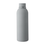 Gourde en acier inoxydable recyclé avec revêtement caoutchouc 500ml couleur gris première vue