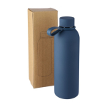 Gourde en acier inoxydable recyclé avec revêtement caoutchouc 500ml onzième vue