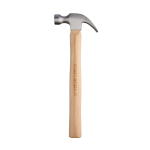 Marteau avec corps en bois de hêtre et tête en acier couleur marron avec zone d'impression