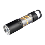 Lampe de poche COB en aluminium, 3 fonctions de lumière et mousqueton sixième vue