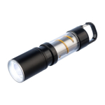 Lampe de poche COB en aluminium, 3 fonctions de lumière et mousqueton septième vue