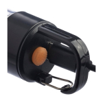 Lampe de poche COB en aluminium, 3 fonctions de lumière et mousqueton neuvième vue